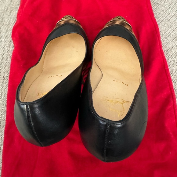 EUC pony hair / leather leopard black Louboutin heels - Picture 2 of 6